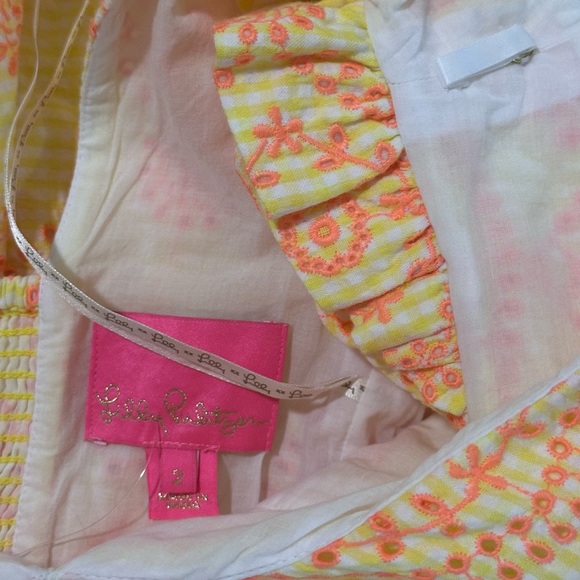 Darling Lilly Pulitzer Yellow and Orange Woman’s Dress Size 2 - Picture 6 of 6